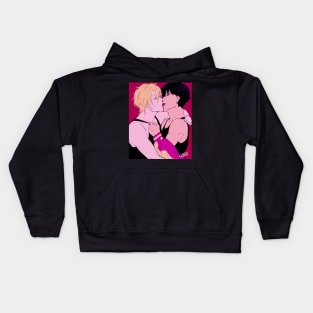 Ash and Eiji Kiss Kids Hoodie